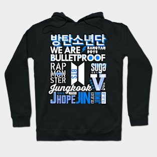 BTS Font Collage Hoodie